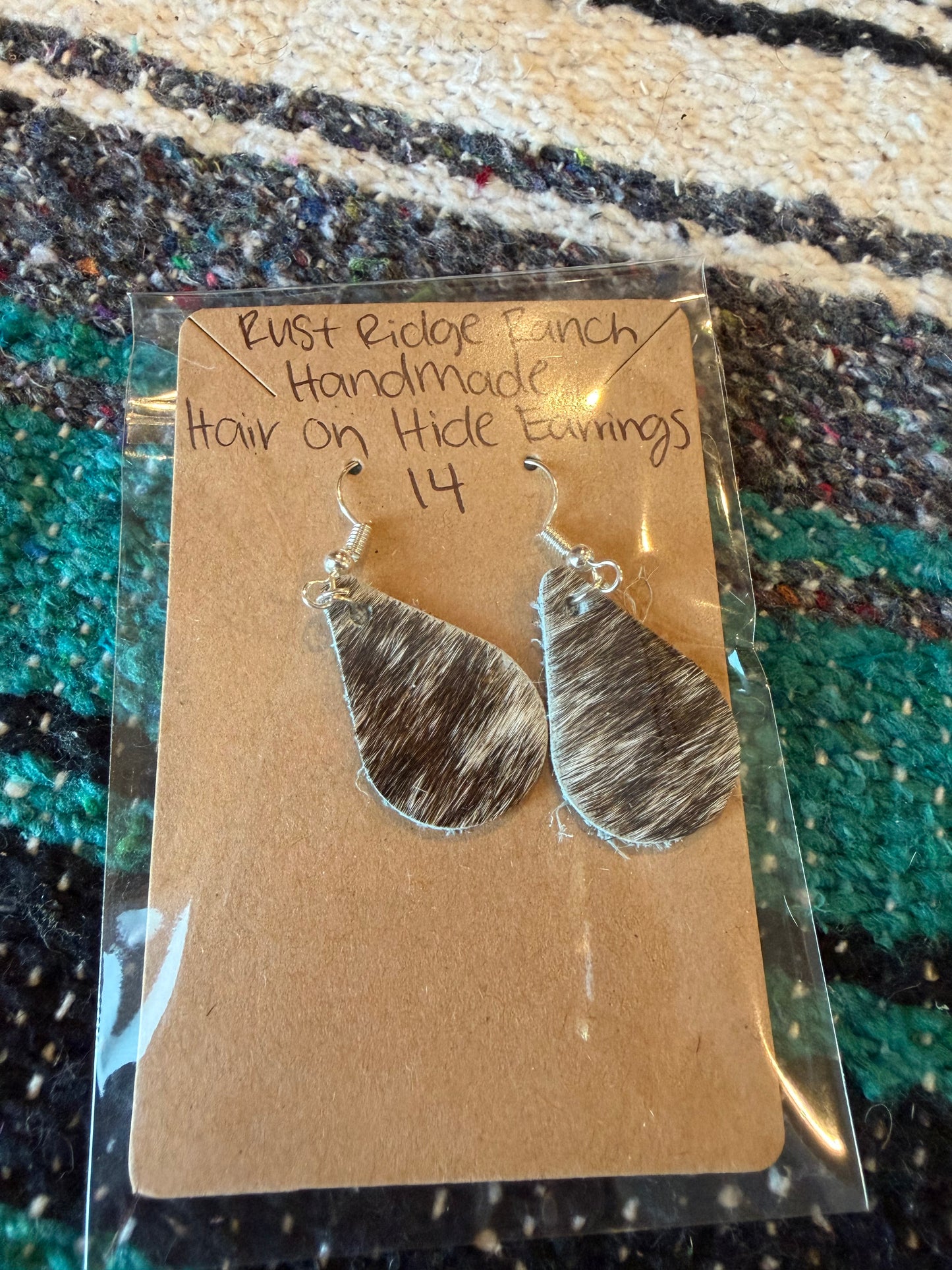 Handmade Hair-On-Hide Earrings
