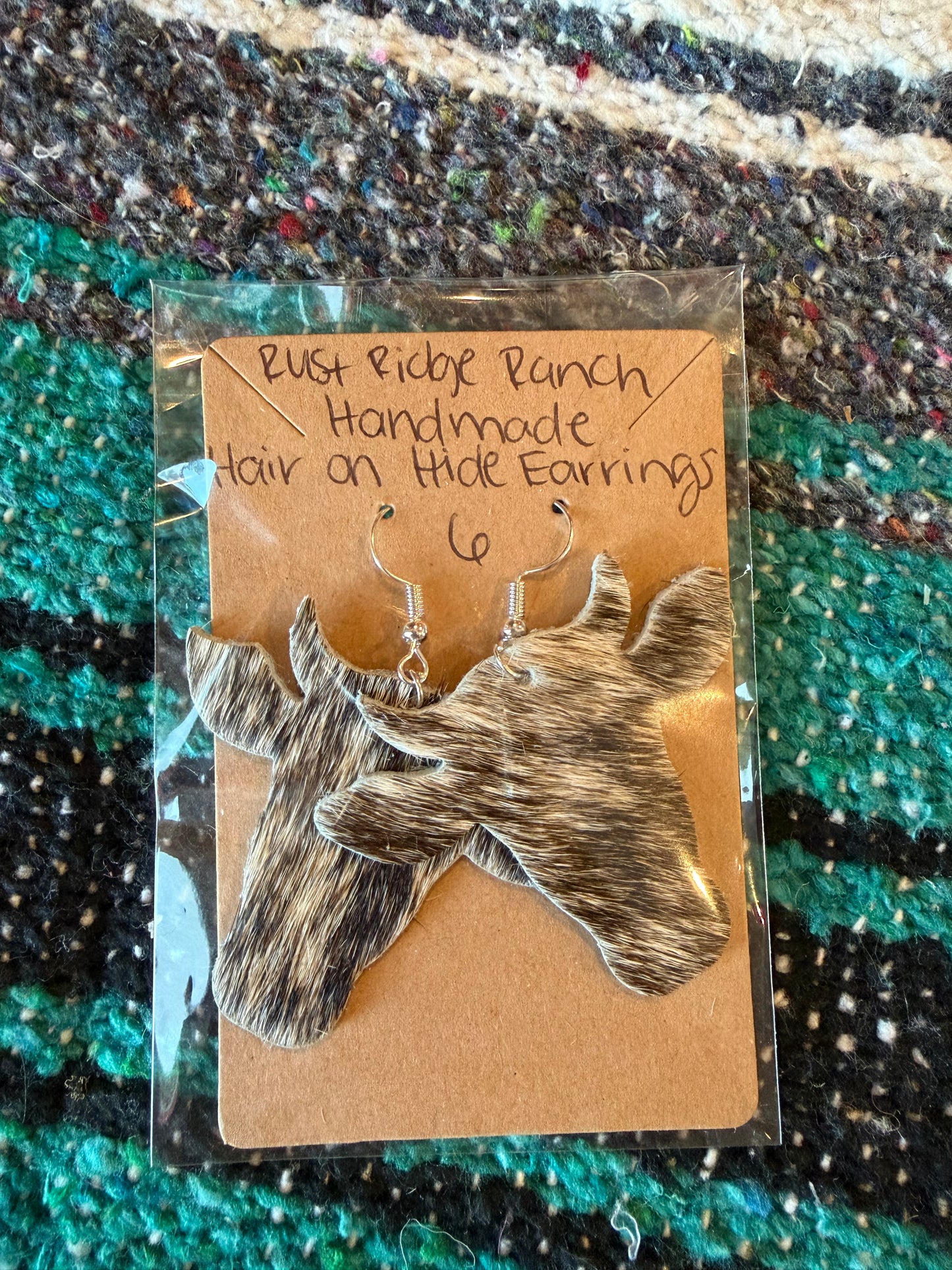 Handmade Hair-On-Hide Earrings