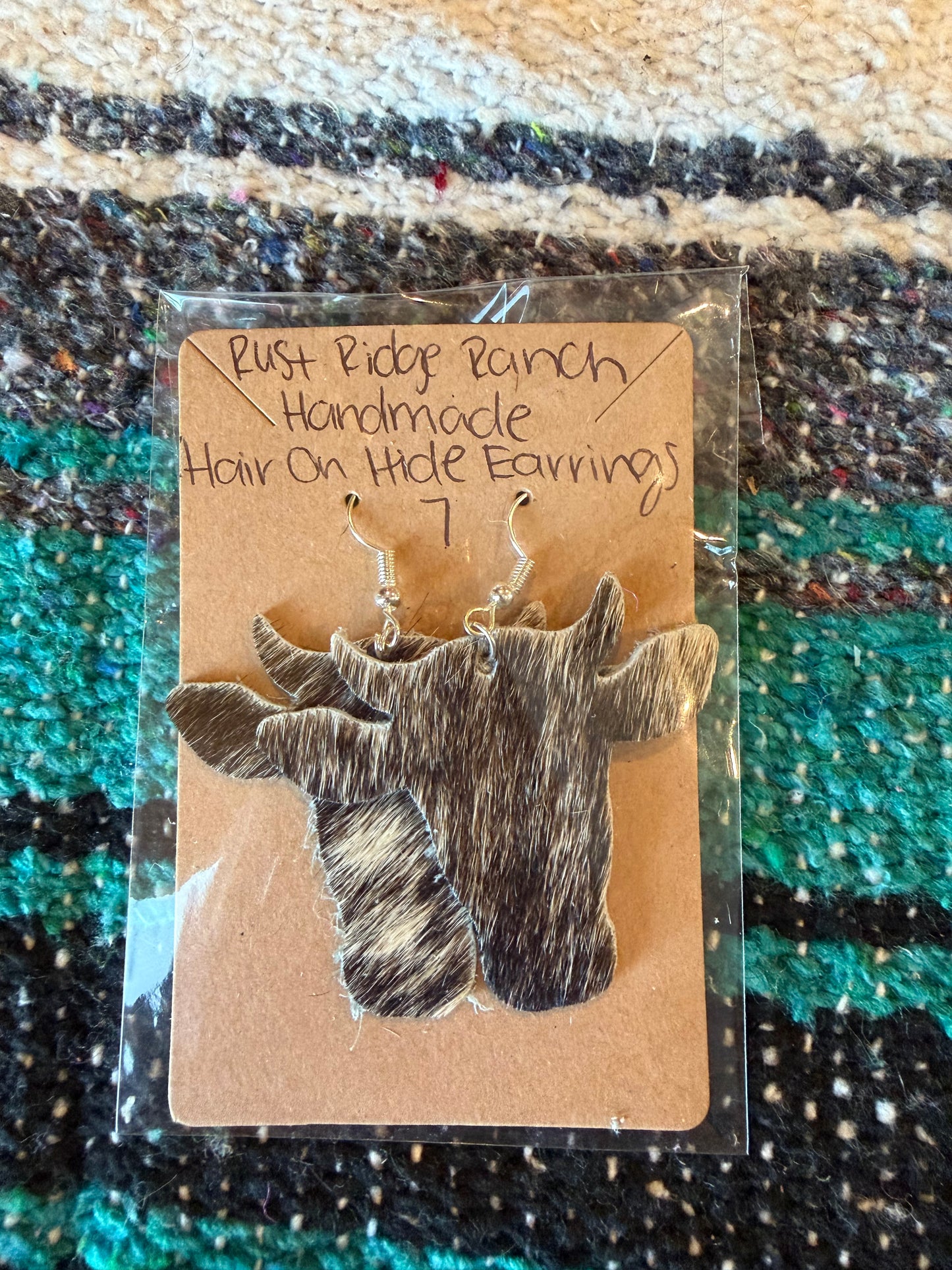 Handmade Hair-On-Hide Earrings