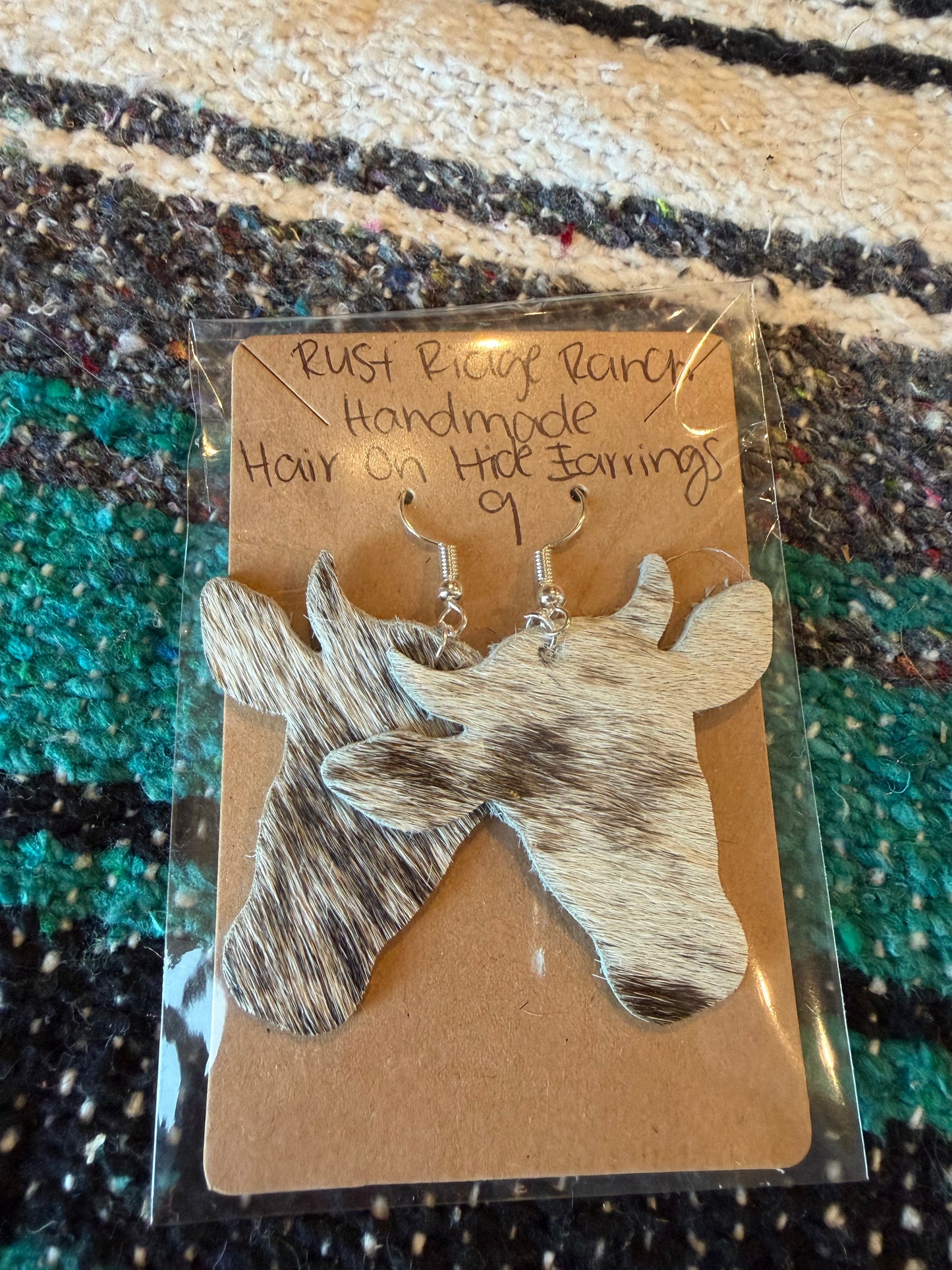 Handmade Hair-On-Hide Earrings