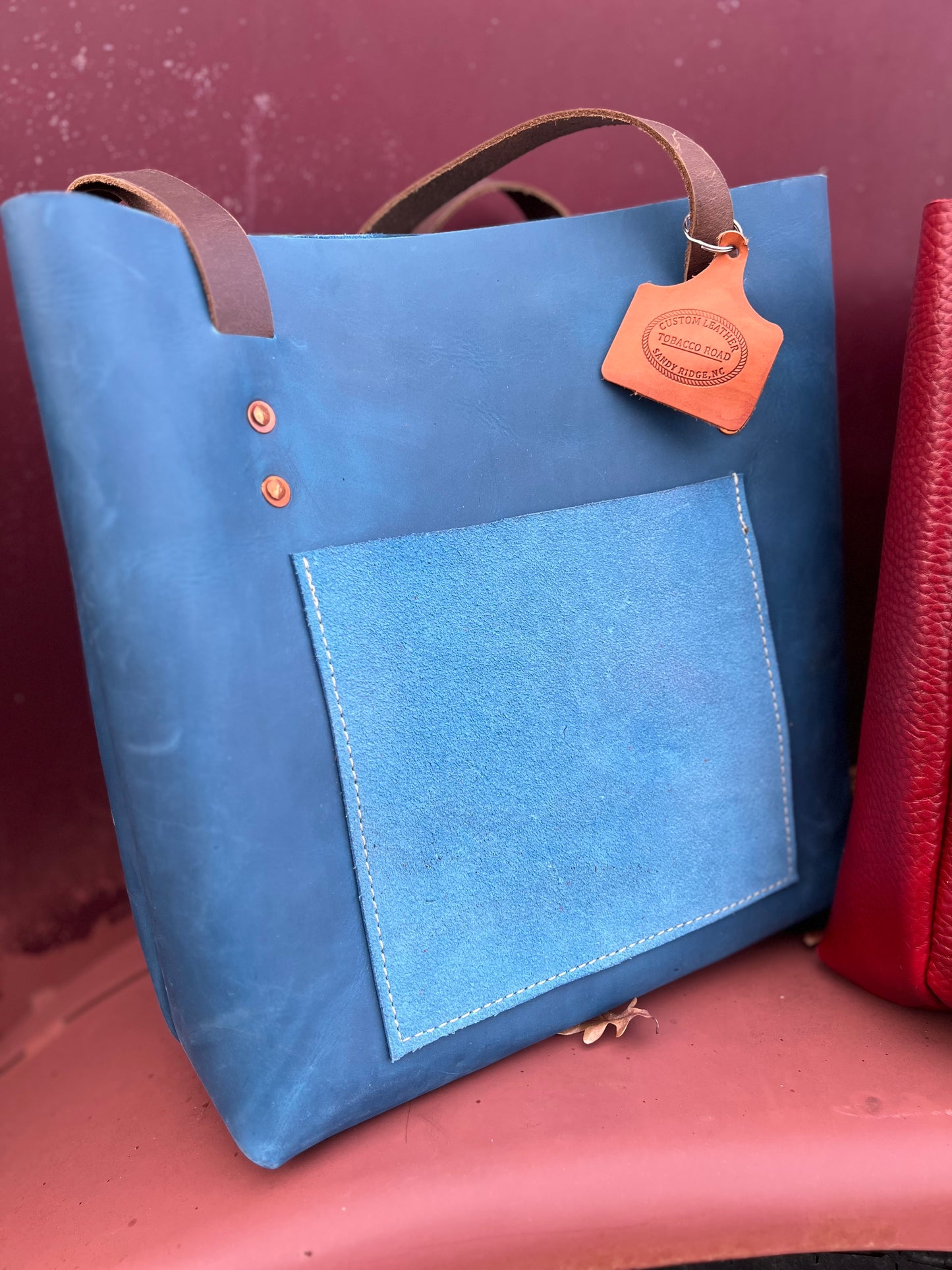 Handmade Suede Western Tote – Tobacco Road Leather (4 Colors)