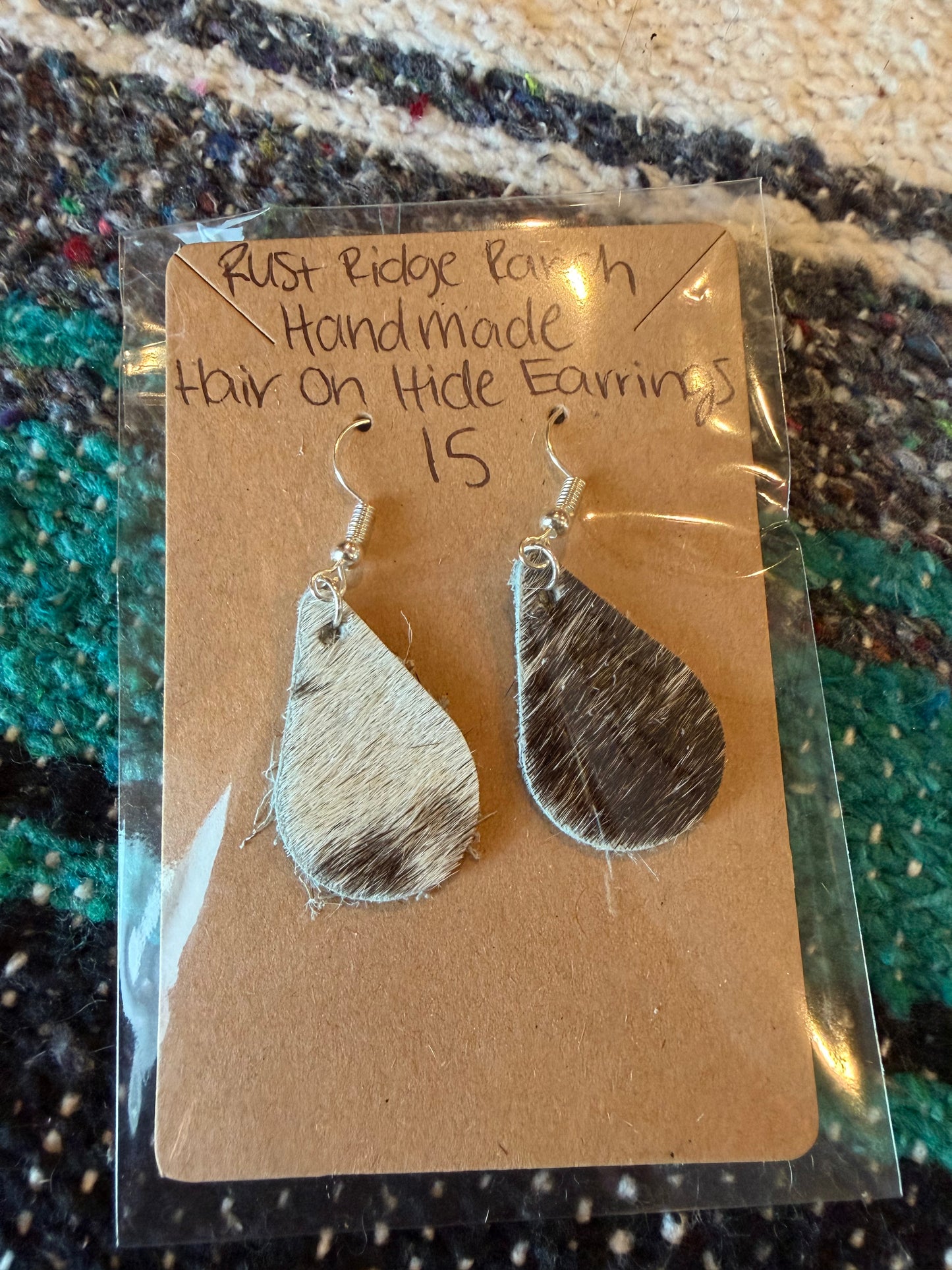 Handmade Hair-On-Hide Earrings