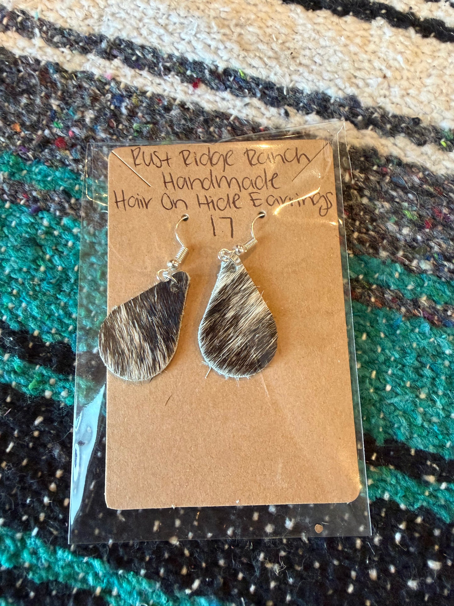 Handmade Hair-On-Hide Earrings