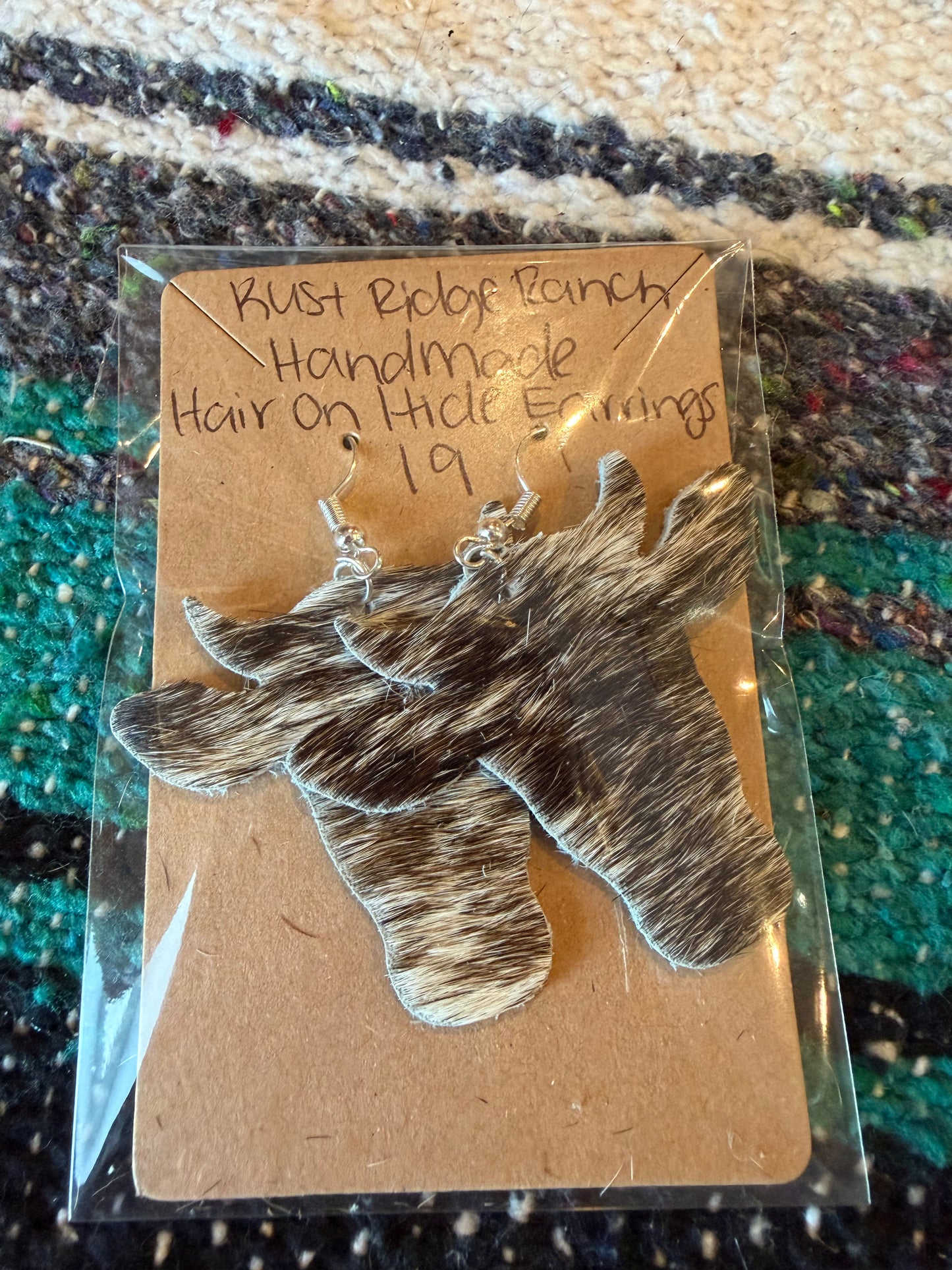 Handmade Hair-On-Hide Earrings