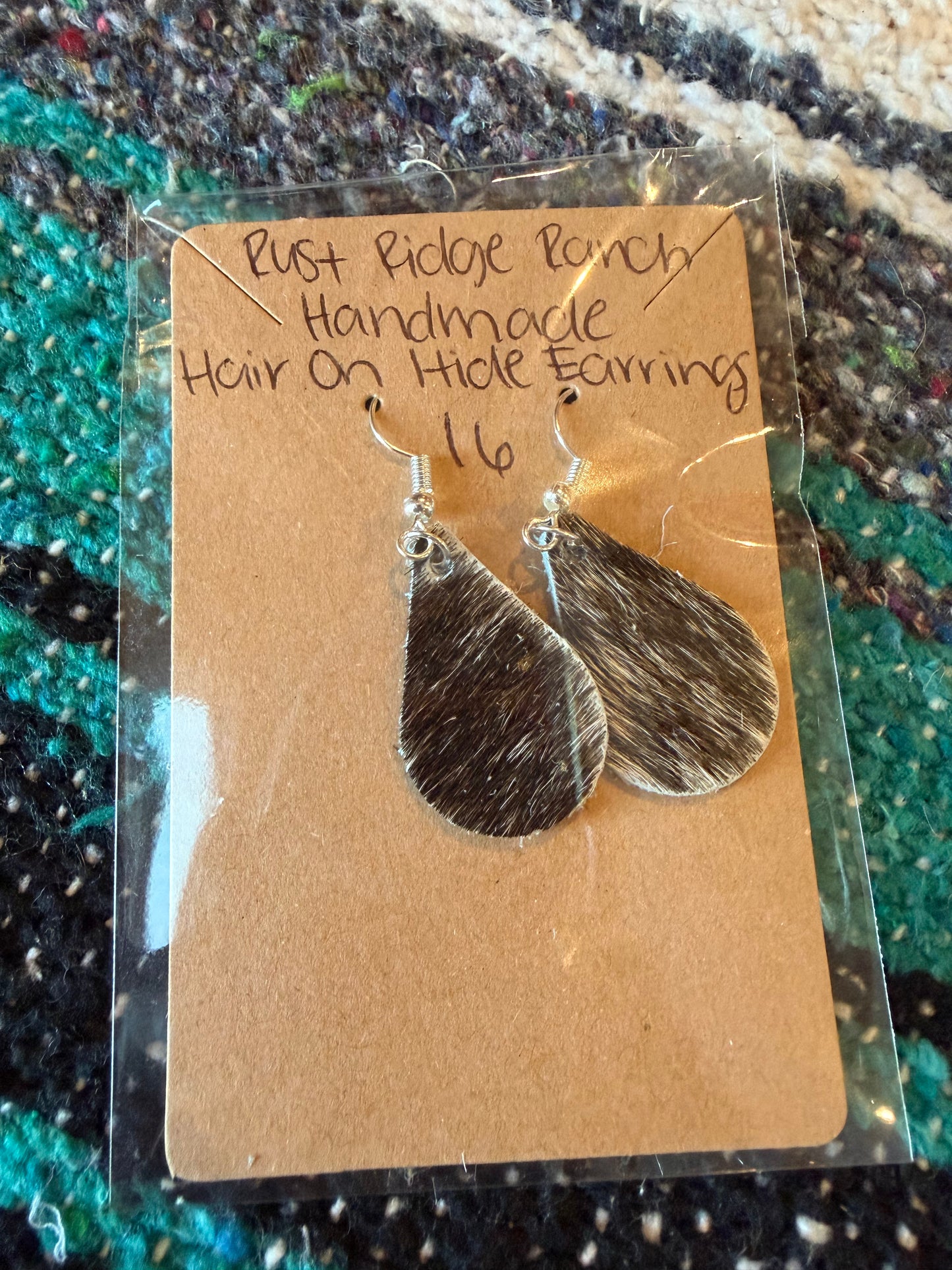 Handmade Hair-On-Hide Earrings