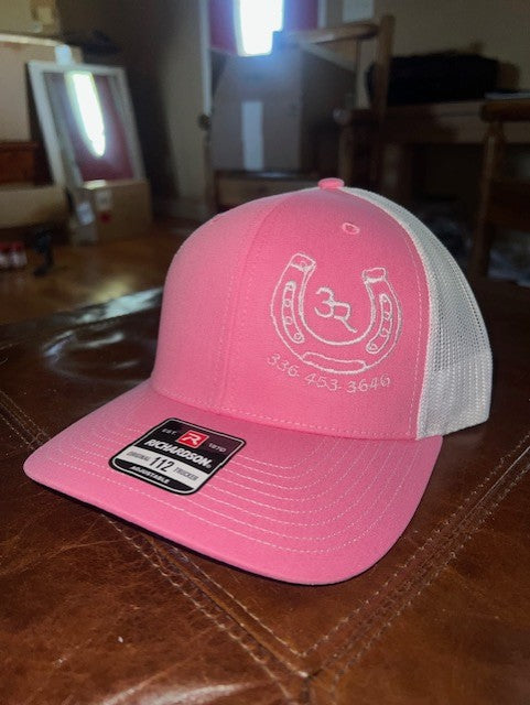 Pink & White hat